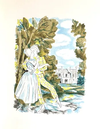 Woodcut Grau Sala - Théâtre de Marivaux