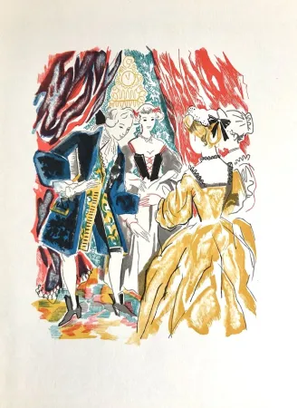 Woodcut Grau Sala - Théâtre de Marivaux