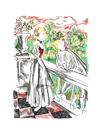 Woodcut Grau Sala - Théâtre de Marivaux