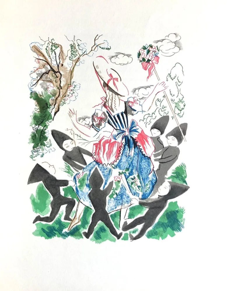 Woodcut Grau Sala - Théâtre de Marivaux