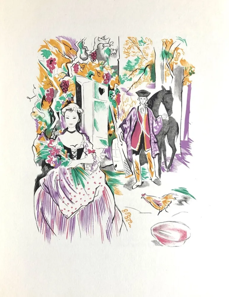 Woodcut Grau Sala - Théâtre de Marivaux