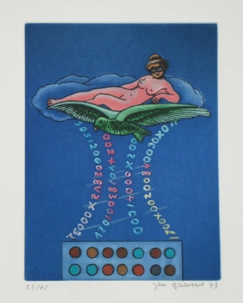 Etching And Aquatint Graverol - Les divinités naturelles