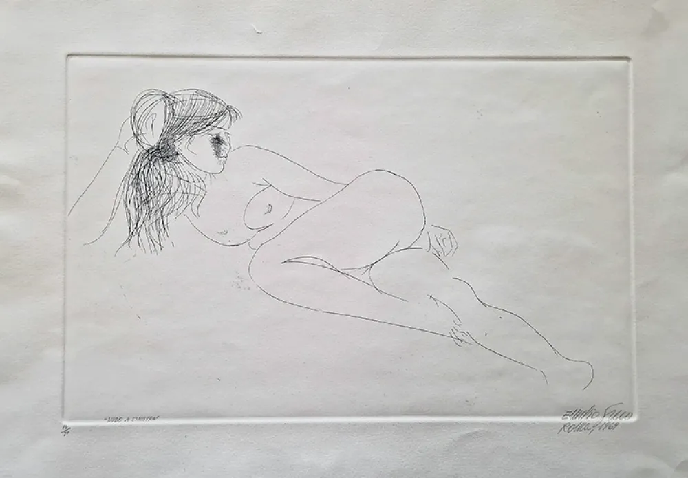 Engraving Greco - Nudo a sinistra