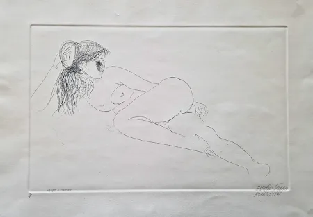 Engraving Greco - Nudo a sinistra