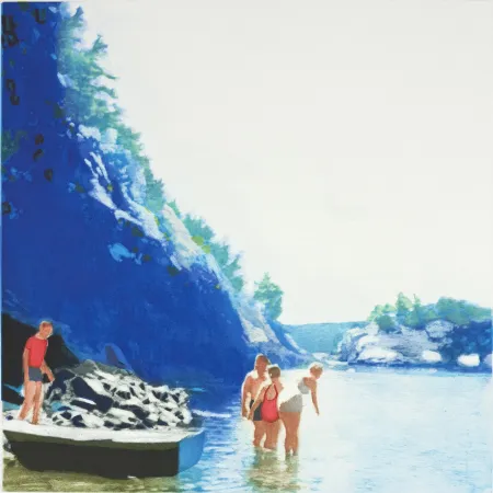 Aquatint Greenfield-Sanders - Mountain Stream