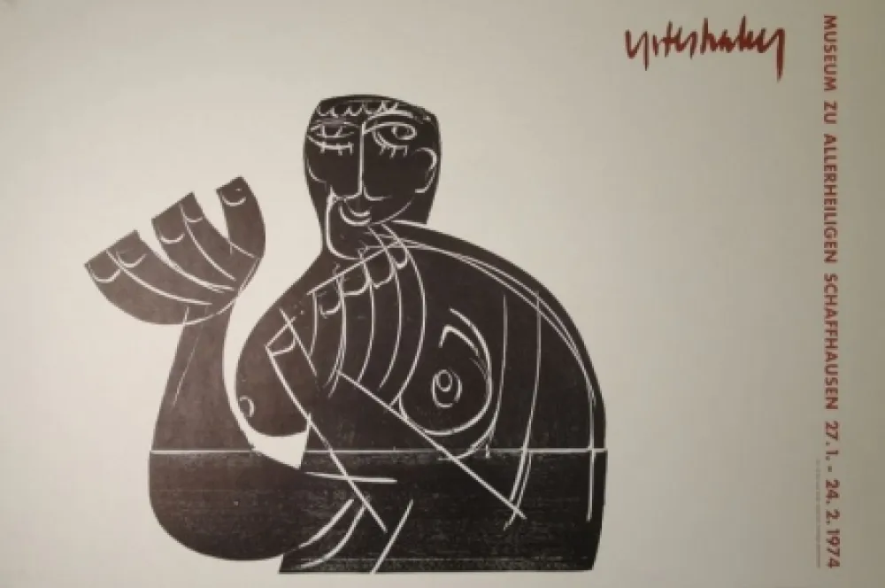 Woodcut Grieshaber - Vogelfrei II