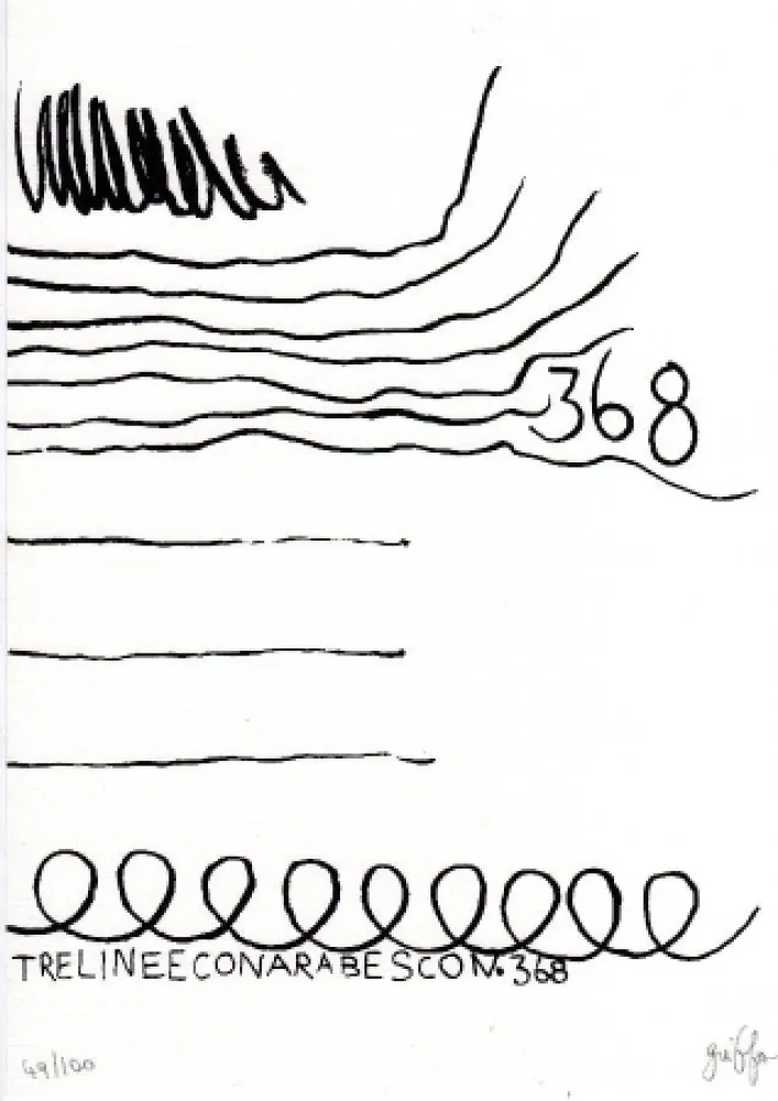 Lithograph Griffa - Senza titolo