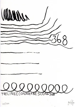 Lithograph Griffa - Senza titolo