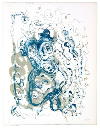 Lithograph Grinberg - Le changement bave d'escargot 