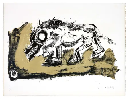 Lithograph Grinberg - Le changement en Cain (Caïnabel)