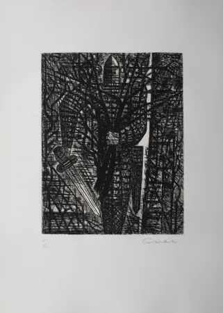 Engraving Gromaire - La forêt en marche, 1958