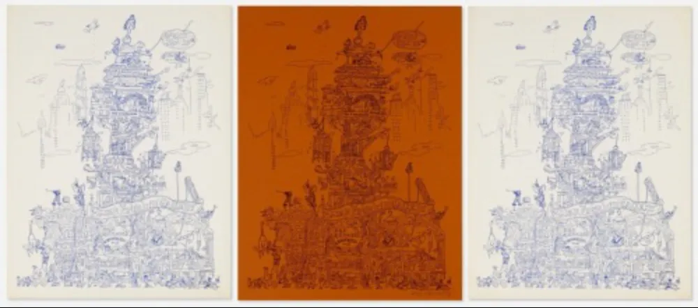 Lithograph Grooms - City of Chicago exhibition poster