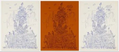 Lithograph Grooms - City of Chicago exhibition poster