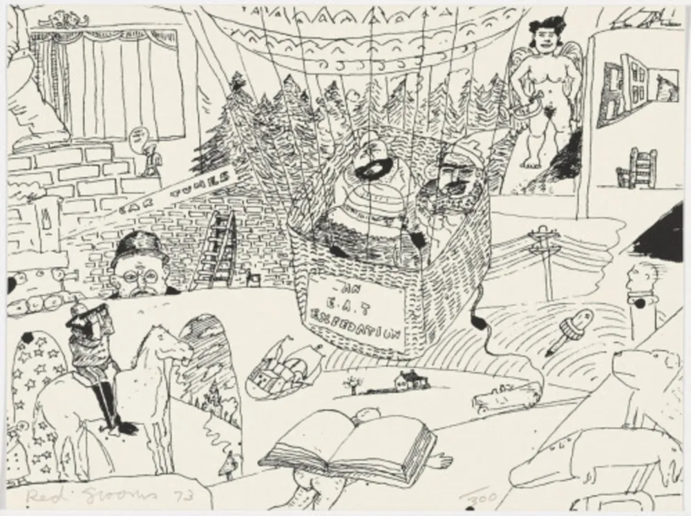 Screenprint Grooms - Untitled from The New York Collection for Stockholm