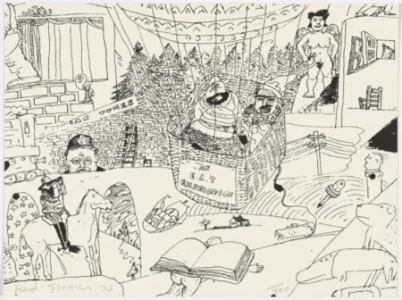 Screenprint Grooms - Untitled from The New York Collection for Stockholm