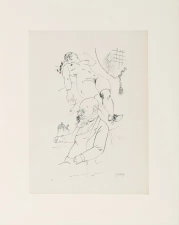 Lithograph Grosz - George Grosz (1893–1959) – Aus der Jugendzeit – Heliogravure on paper – 1922