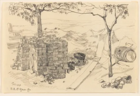 No Technical Grosz - George Grosz (1893–1959) - Baustelle (Thorn) - pencil on paper - 1912