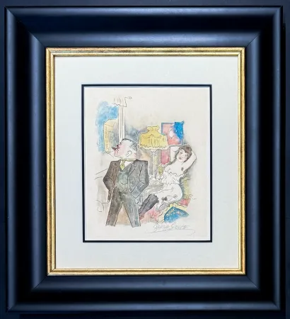 Lithograph Grosz - George Grosz (1893–1959) - Kraft und Anmut - Color lithograph - 1923