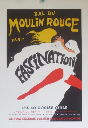 Lithograph Gruau - Fascination