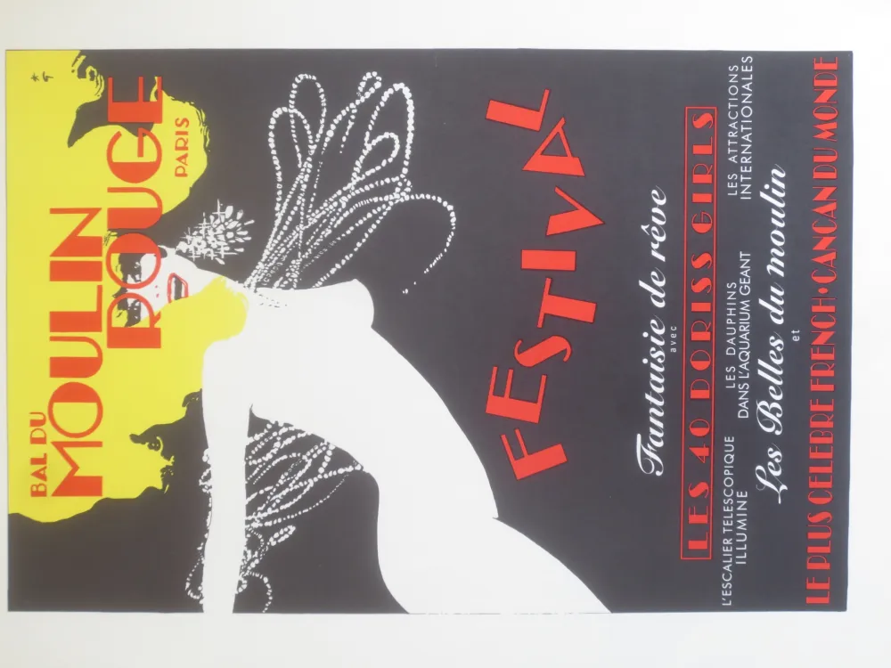 Lithograph Gruau - Festival