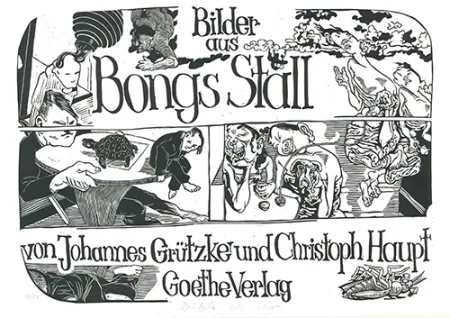Linocut Grützke - Bilder aus Bongs Stall