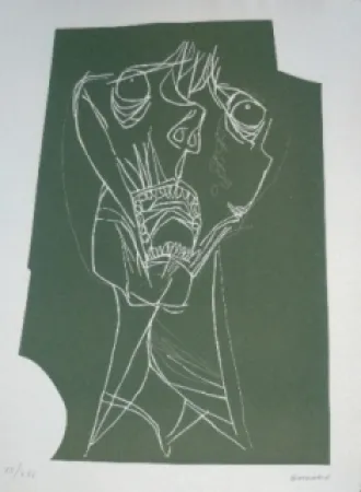 Etching Guayasamin - El grito 1 variante