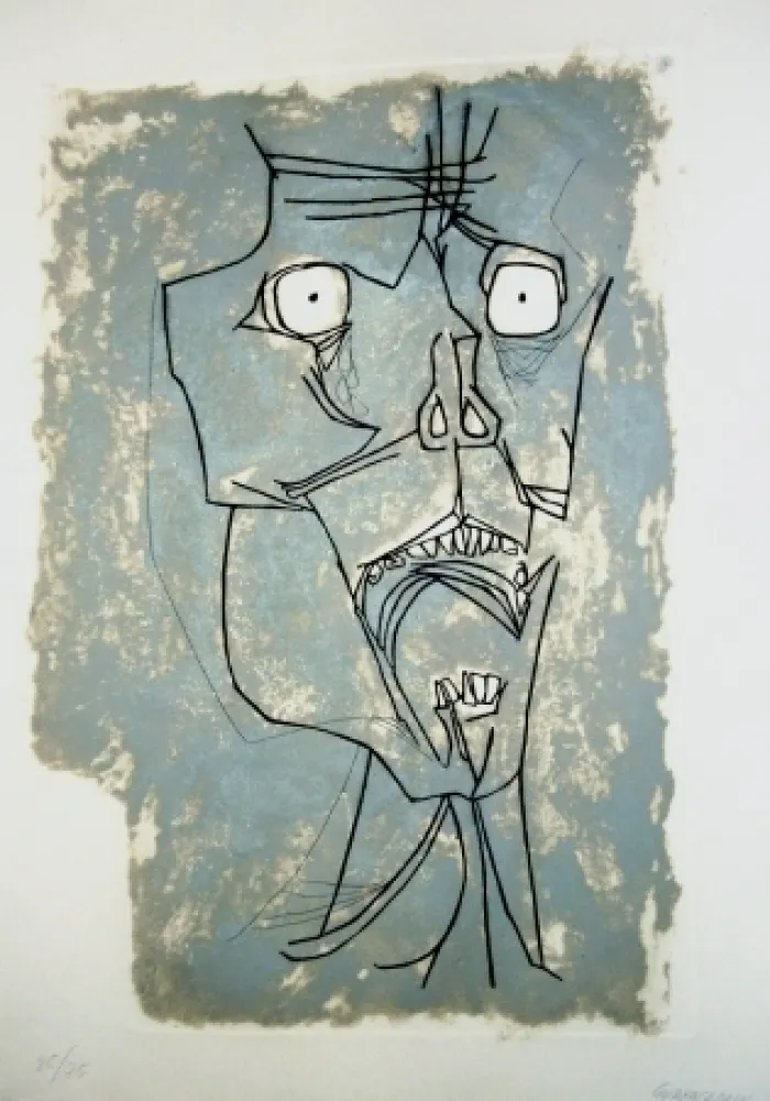 Etching Guayasamin - El grito 2