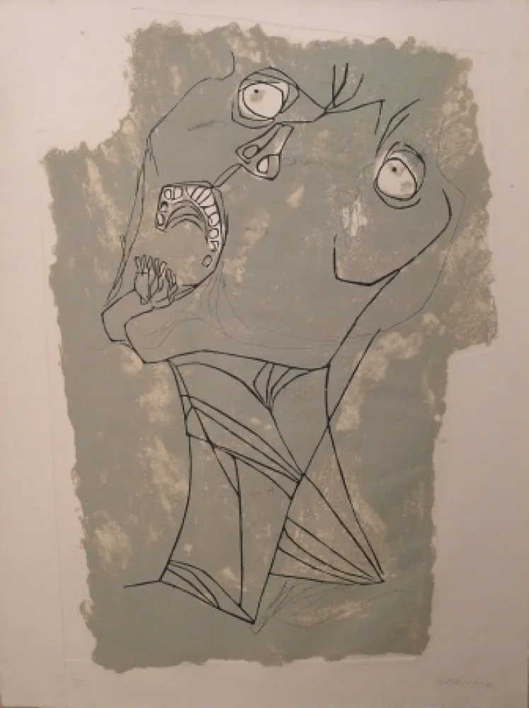 Engraving Guayasamin - El Grito I