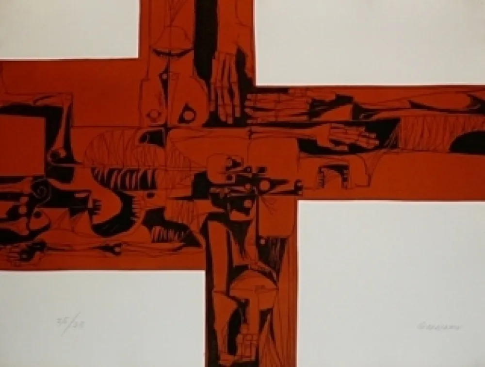 Etching Guayasamin - Lidice 2