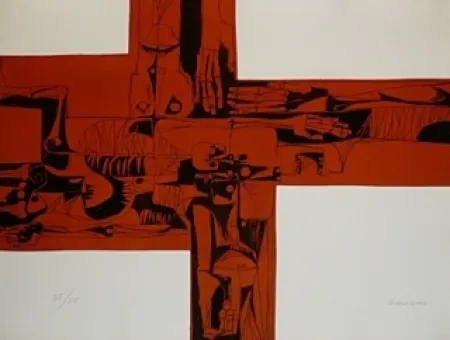 Etching Guayasamin - Lidice 2