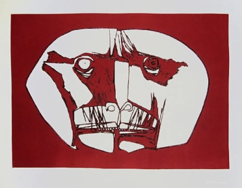 Etching Guayasamin - Mascara 2