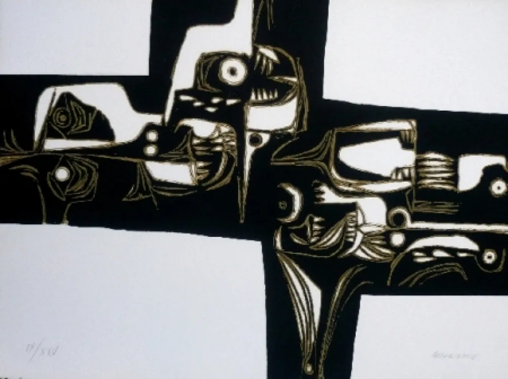 Etching Guayasamin - Milay 1 variante