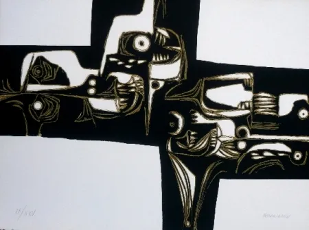 Etching Guayasamin - Milay 1 variante