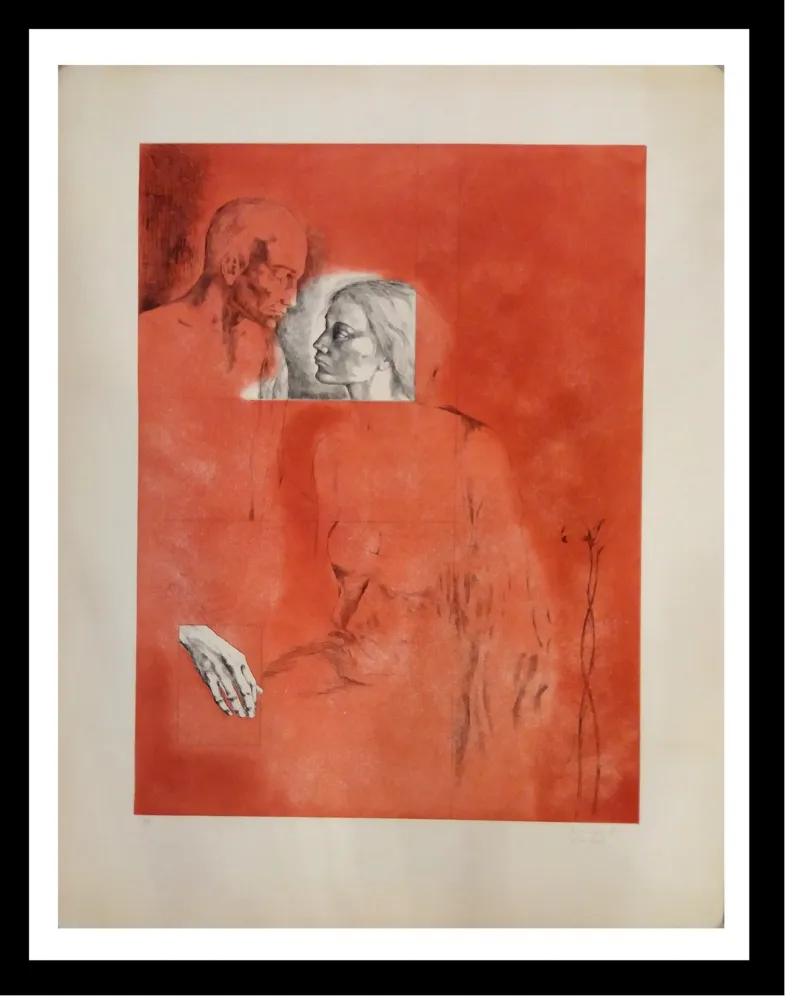 Etching Gudiol - Retrato