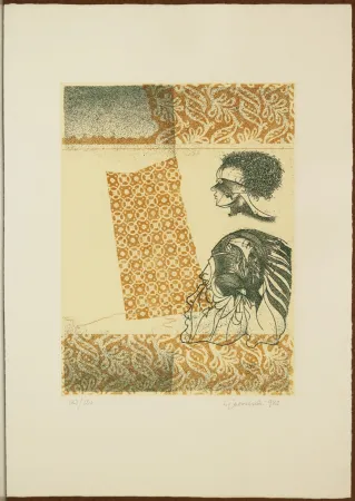 Engraving Guerreschi - Il tessuto