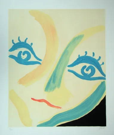 Lithograph Guidi - Volto