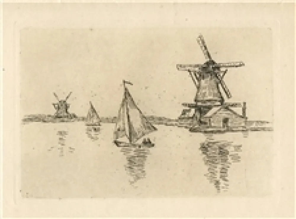 Etching Guillaumin - En Hollande