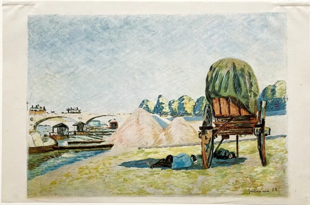 Lithograph Guillaumin - La Sieste