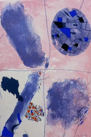 Lithograph Guinovart - Blaus