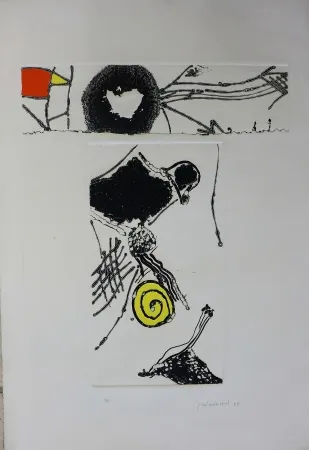 Etching Guinovart - Cargol