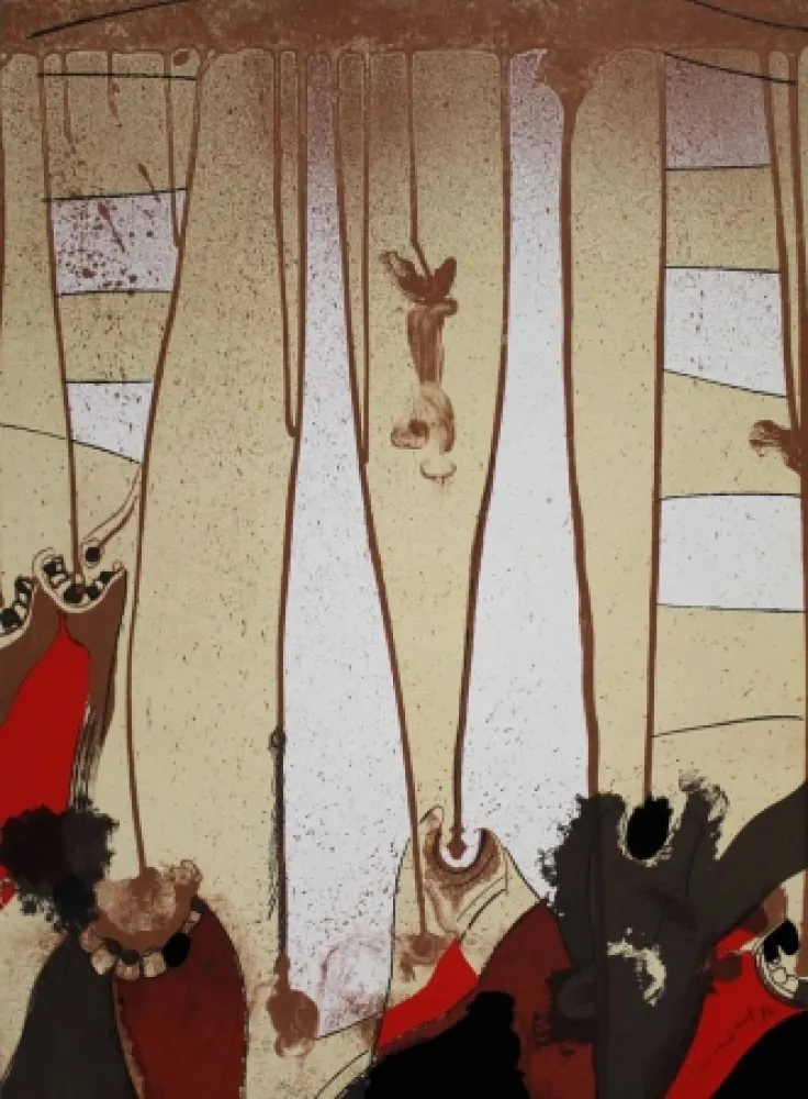 Lithograph Guinovart - Fang 2