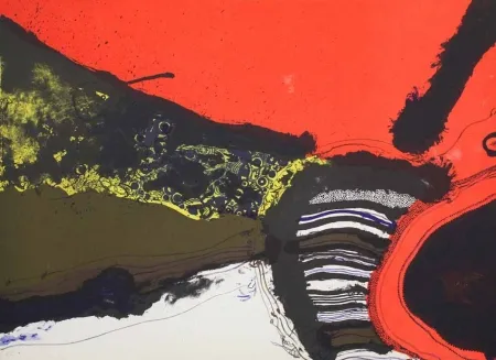 Lithograph Guinovart - Homenatge a Joan Prats I