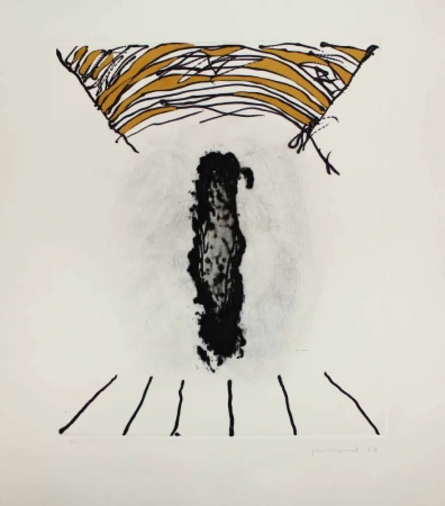 Etching Guinovart - La cara fosca