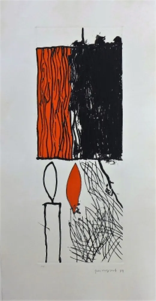 Etching Guinovart - L'espelma