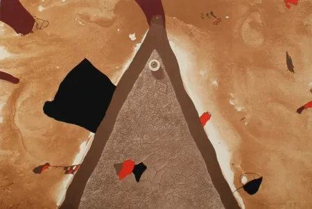 Lithograph Guinovart - L'ull 1982