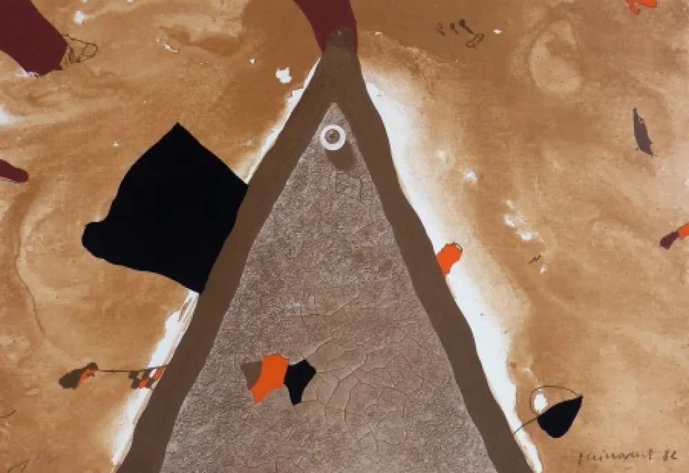 Lithograph Guinovart - L'ull 1982