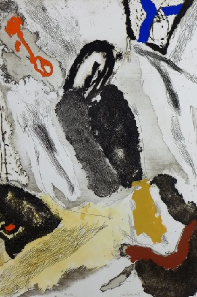 Etching Guinovart - M'agafa la Terra 