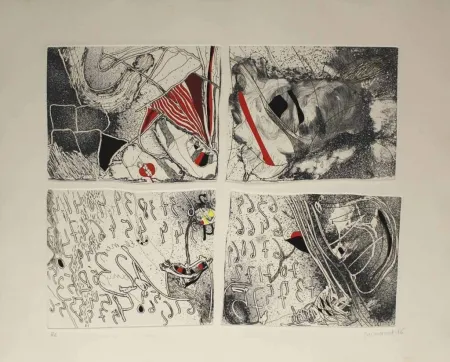 Etching And Aquatint Guinovart - Molts anys