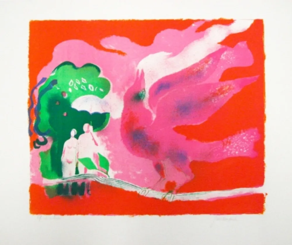 Lithograph Guiramand - Untitled