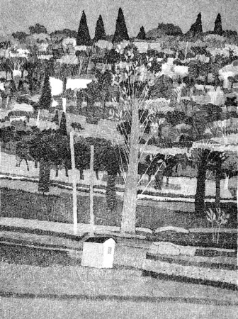 Engraving Gulino - Paesaggio 1983